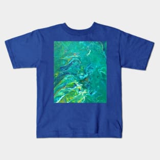 Flight above the sunset wave Kids T-Shirt